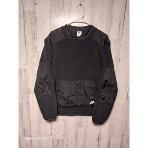 Nike Sportswear Mens Large Hybrid Fleece Pullover Crew Neck Sweater DD4854-010